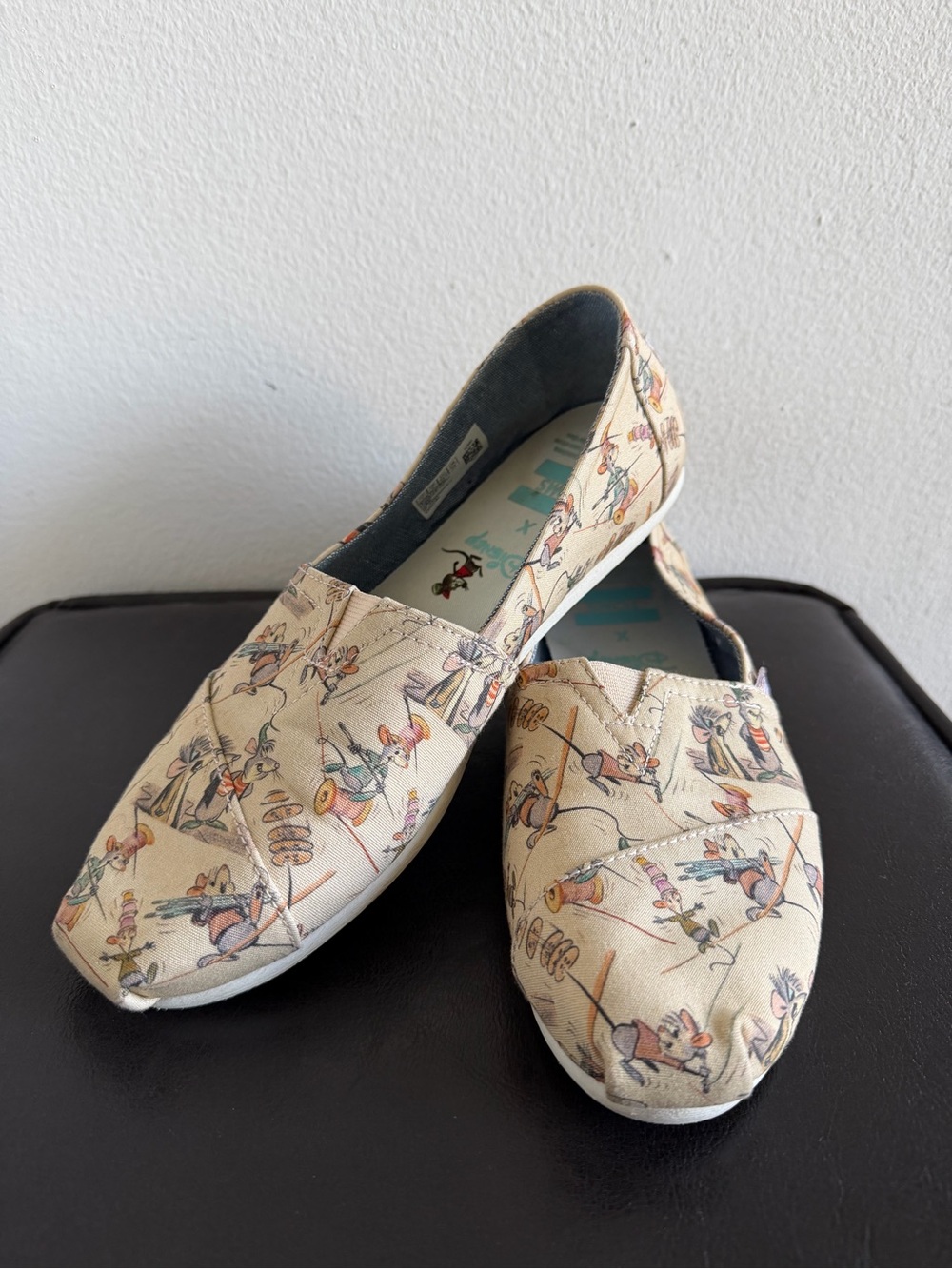 Disney x TOMS Cinderella collection Gus Gus & Jaq Beige